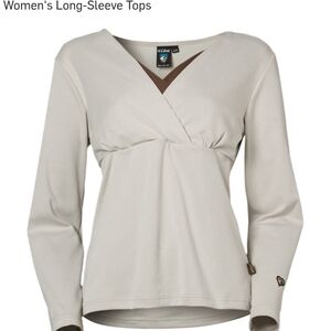 Kuhl Cream Long-Sleeve Blouse